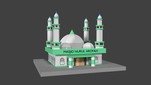 Mosque Low Poly preview image